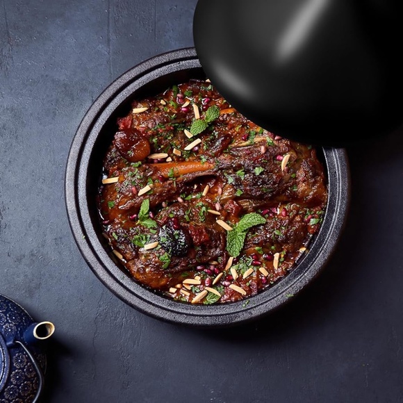 Kook Moroccan Tagine, Enameled Cast Iron Cooking Pot, Tajine Ceramic - Picture 4 of 5